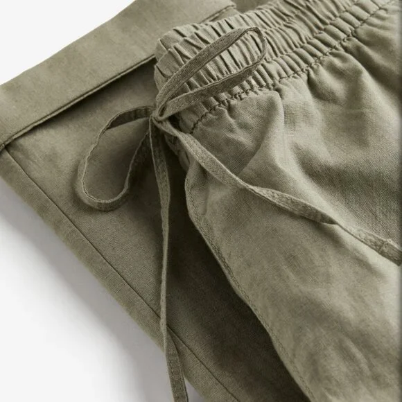 Linen drawstring pants - Picture 2 of 2